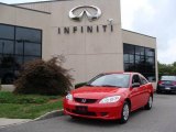2005 Rallye Red Honda Civic Value Package Coupe #18446475