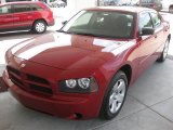 2008 Inferno Red Crystal Pearl Dodge Charger SE #18444941