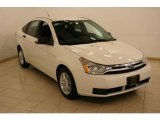 2009 White Suede Ford Focus SE Sedan #18452569