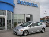 2007 Alabaster Silver Metallic Honda Civic LX Sedan #18502244