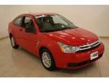 2008 Vermillion Red Ford Focus SE Coupe #18578623