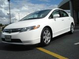 2007 Taffeta White Honda Civic LX Sedan #18569371