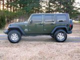 2008 Jeep Green Metallic Jeep Wrangler Unlimited X 4x4 #18635996