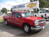 2003 Victory Red Chevrolet Silverado 1500 LS Extended Cab #18694045