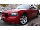 2008 Inferno Red Crystal Pearl Dodge Charger SE #18697863