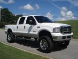 2005 Oxford White Ford F250 Super Duty Lariat Crew Cab 4x4 #18701036