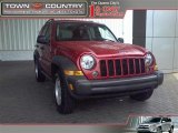 2007 Inferno Red Crystal Pearl Jeep Liberty Sport #18769752