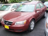 2007 Dark Cherry Red Hyundai Sonata GLS #18752439