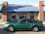 2002 Electric Green Metallic Ford Mustang V6 Convertible #18851579