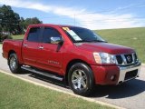 2007 Red Brawn Nissan Titan LE Crew Cab #18855115