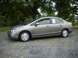 2008 Galaxy Gray Metallic Honda Civic Hybrid Sedan #18851265