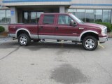 2005 Dark Toreador Red Metallic Ford F250 Super Duty Lariat FX4 Crew Cab 4x4 #18853896