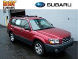 2003 Cayenne Red Pearl Subaru Forester 2.5 X #18908335