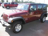 2010 Red Rock Crystal Pearl Jeep Wrangler Unlimited Sport 4x4 #18913634
