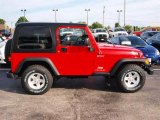2005 Flame Red Jeep Wrangler Sport 4x4 #18968231