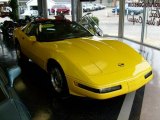 Competition Yellow Chevrolet Corvette in 1995