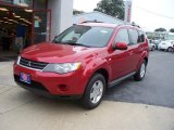 2009 Rally Red Metallic Mitsubishi Outlander ES 4WD #19081766