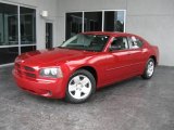 2008 Inferno Red Crystal Pearl Dodge Charger SE #19069031
