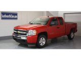 2009 Victory Red Chevrolet Silverado 1500 LT Extended Cab 4x4 #19222370