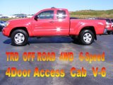 2005 Radiant Red Toyota Tacoma V6 TRD Access Cab 4x4 #19273984