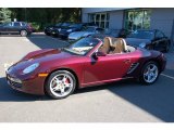 Carmon Red Metallic Porsche Boxster in 2006