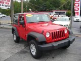 2009 Flame Red Jeep Wrangler X 4x4 #19281938