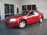 2010 Inferno Red Crystal Pearl Dodge Avenger SXT #19355022