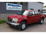 2005 Cherry Red Metallic GMC Canyon SLE Extended Cab 4x4 #19363849