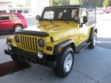 2006 Solar Yellow Jeep Wrangler Unlimited Rubicon 4x4 #19364457