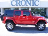 2009 Flame Red Jeep Wrangler Unlimited X 4x4 #19363740