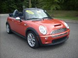 2005 Hot Orange Metallic Mini Cooper S Convertible #1927689