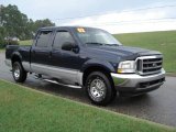 True Blue Metallic Ford F250 Super Duty in 2002