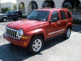 Inferno Red Crystal Pearl Jeep Liberty in 2007