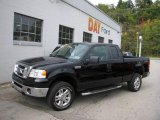 2007 Black Ford F150 XLT SuperCab 4x4 #19639557