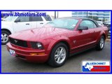 2009 Dark Candy Apple Red Ford Mustang V6 Premium Convertible #19637900