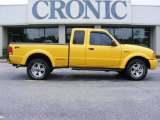 2002 Chrome Yellow Ford Ranger Edge SuperCab 4x4 #19701502