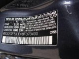 2008 C Color Code for Steel Grey Metallic - Color Code: 755