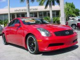 2005 Laser Red Infiniti G 35 Coupe #19747066