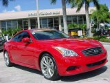 2008 Vibrant Red Infiniti G 37 S Sport Coupe #19747075