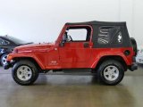 2005 Flame Red Jeep Wrangler X 4x4 #19834312