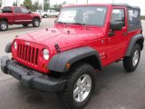 2009 Flame Red Jeep Wrangler X 4x4 #19827600