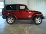 2008 Red Rock Crystal Pearl Jeep Wrangler Sahara 4x4 #19893148