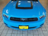 2010 Grabber Blue Ford Mustang V6 Premium Convertible #19879659