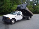2007 Oxford White Ford F350 Super Duty Regular Cab Chassis Dump Truck #19890556
