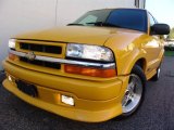 Yellow Chevrolet Blazer in 2002