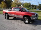 Red Metallic Dodge Ram 2500 in 1999