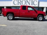 2009 Fire Red GMC Sierra 1500 SLE Extended Cab #20074177