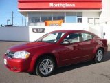 2008 Inferno Red Crystal Pearl Dodge Avenger SXT #2004114