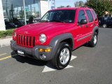 2003 Flame Red Jeep Liberty Sport 4x4 #20083675