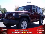 2010 Red Rock Crystal Pearl Jeep Wrangler Unlimited Sport #20135453